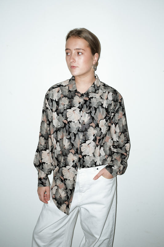 Evi geprinte blouse - M