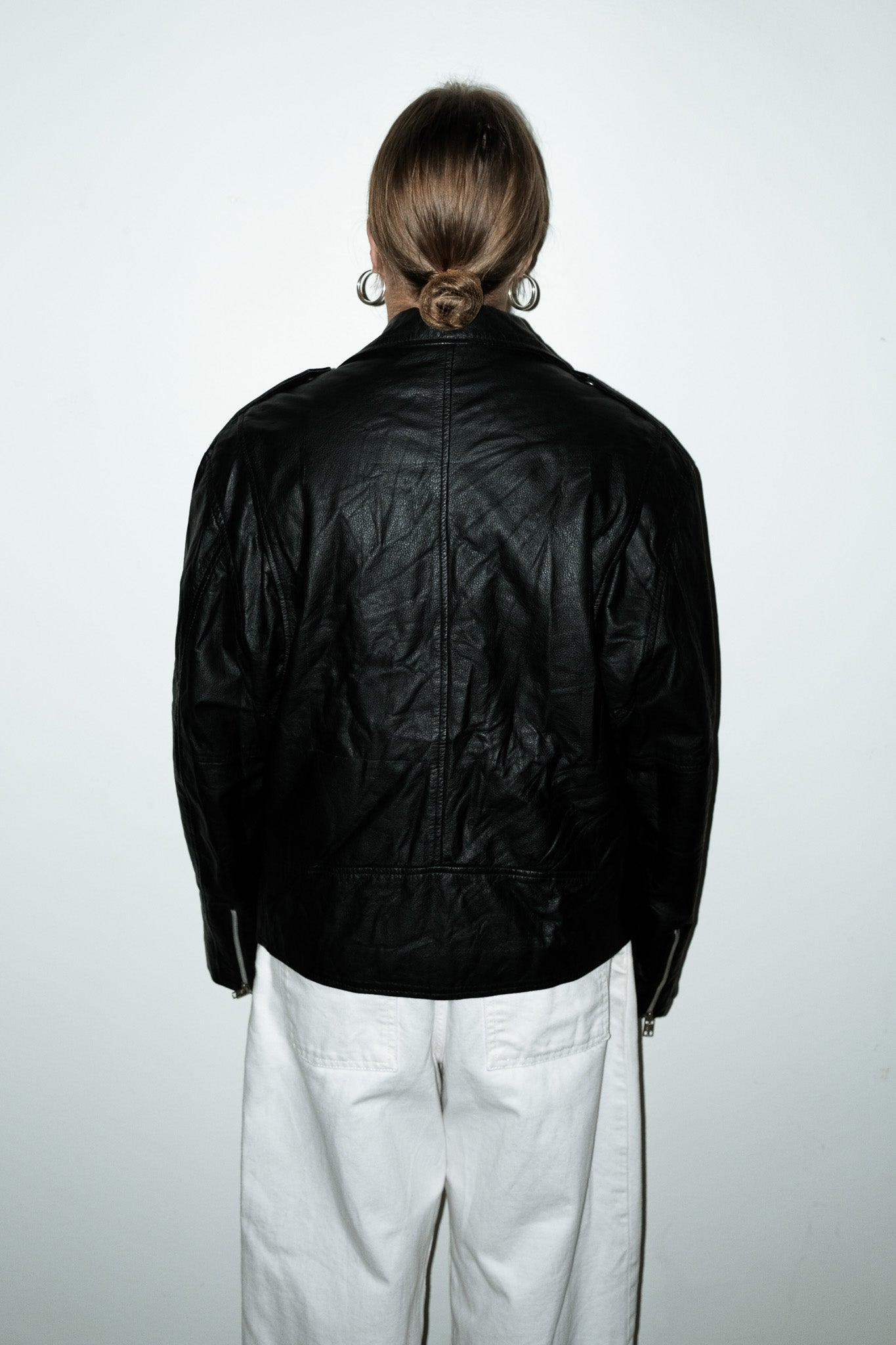 Nico 100% leer bikerjas - M