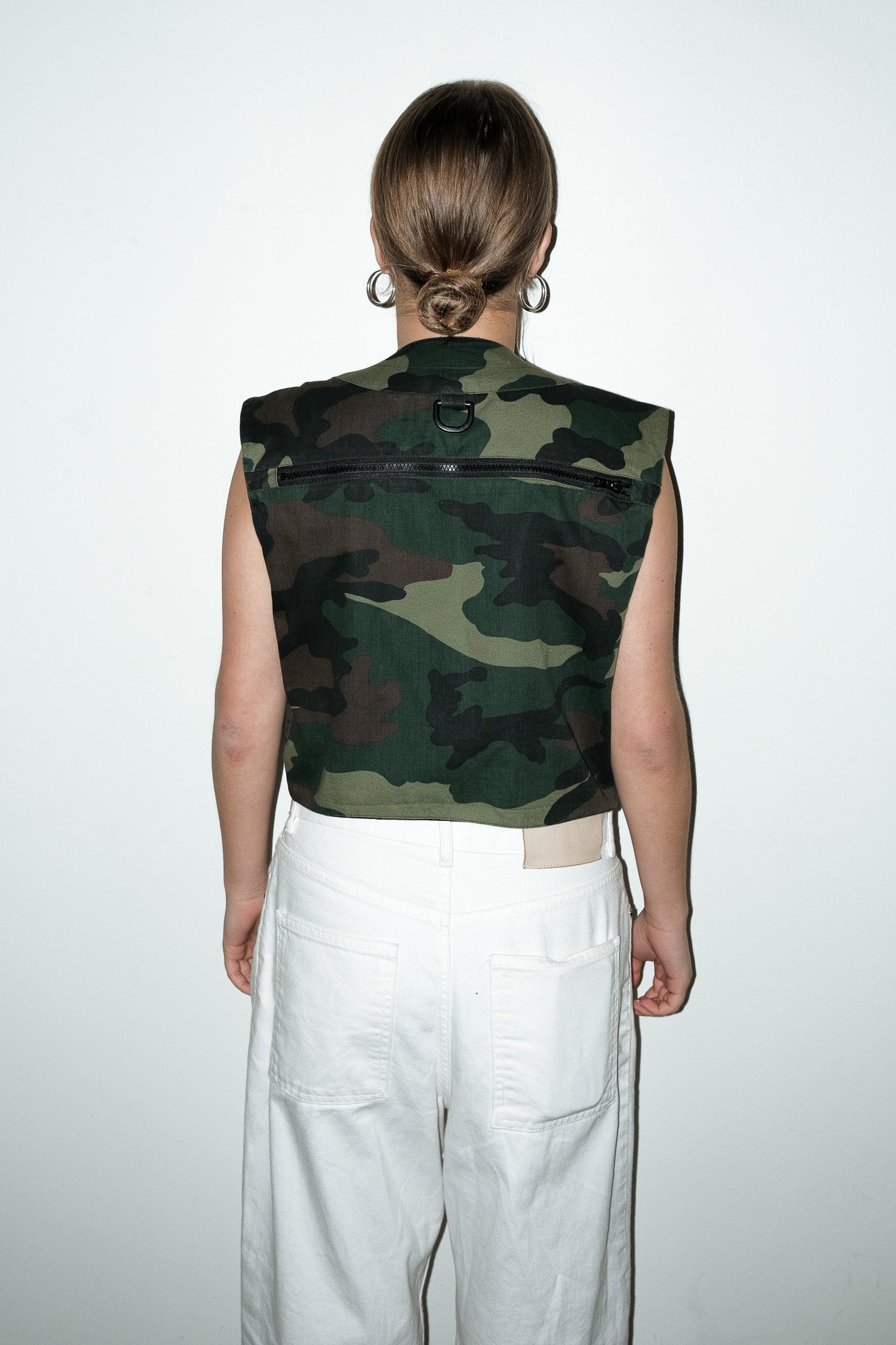 Ann geprint gilet - S