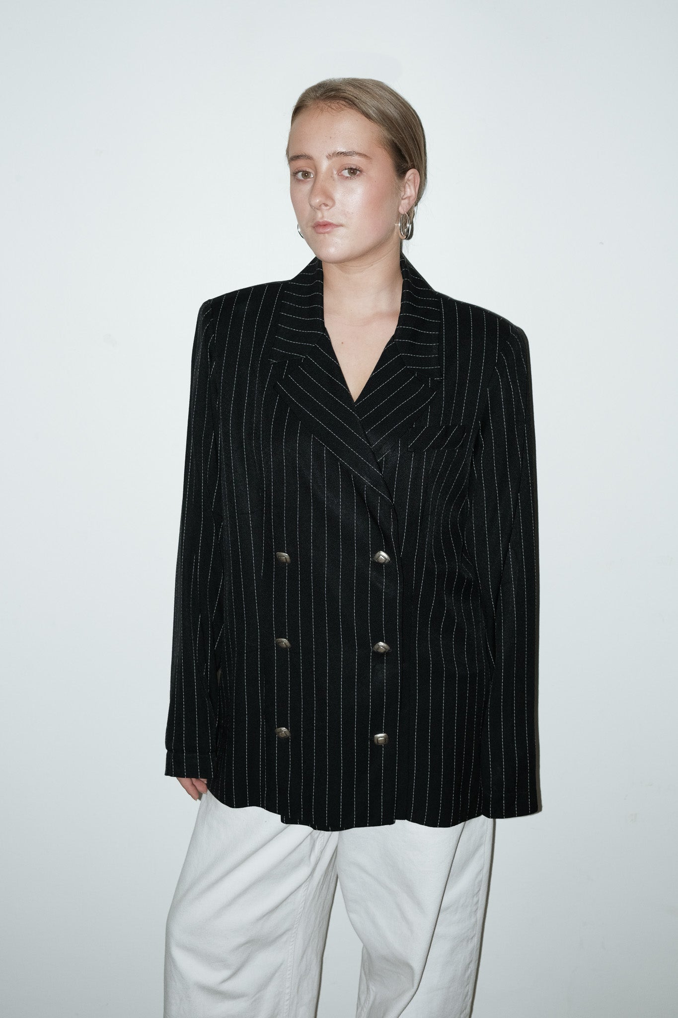 Oise gestreepte blazer - M