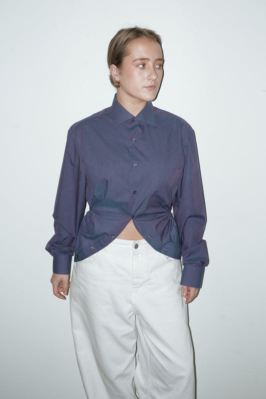 Camille reworked blouse - S