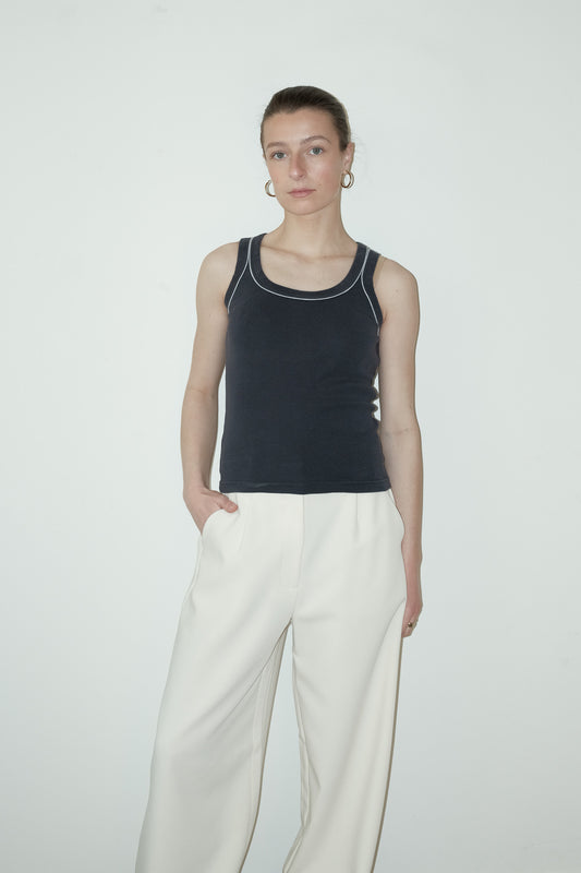Lotus katoenen top - S