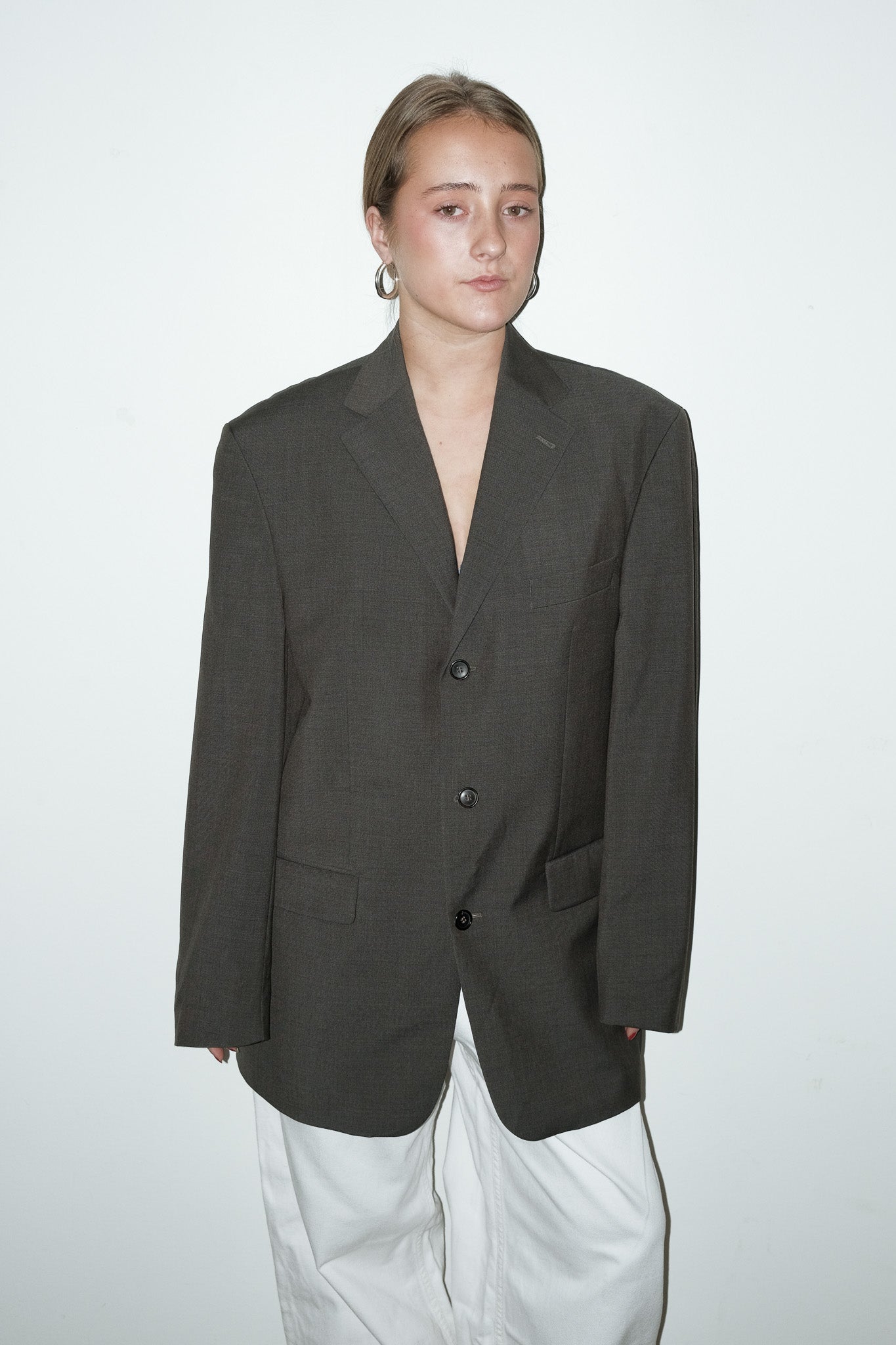 Maureen 100% wol blazer - M