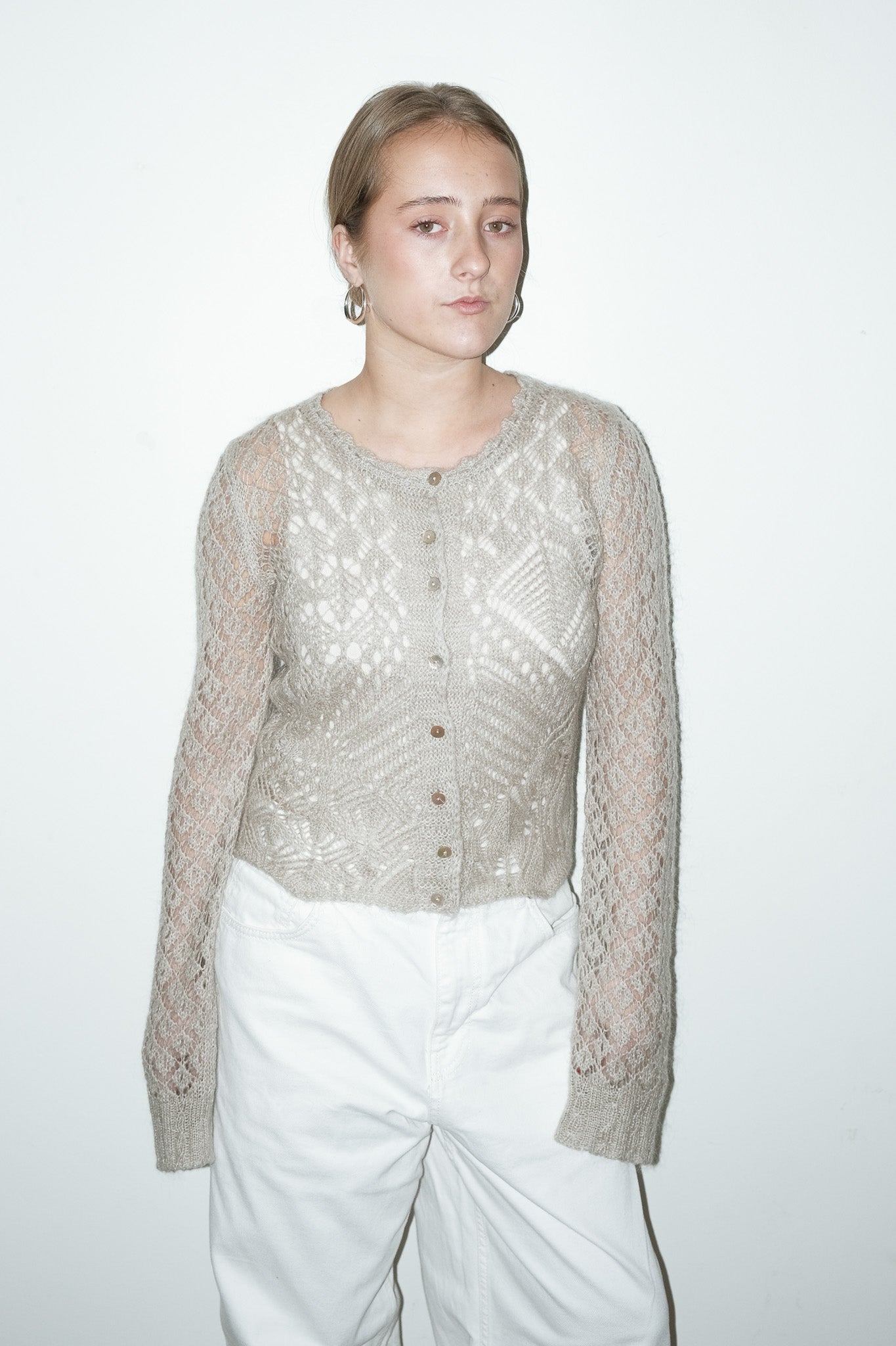 Lena mohair-blend vestje - S