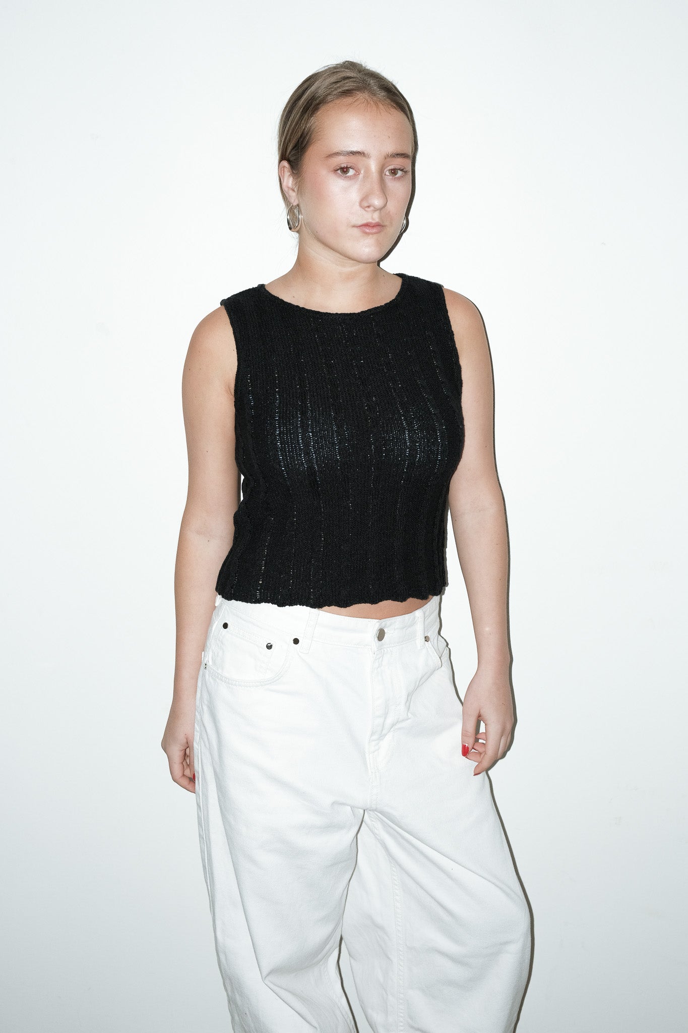 Mona gebreide top - S