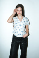 Esmee getailleerde blouse - S