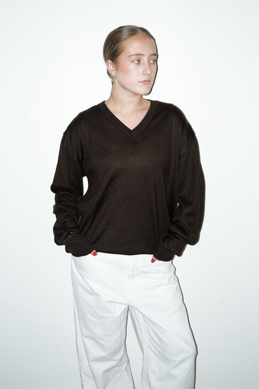 Lowis wool-blend trui - L