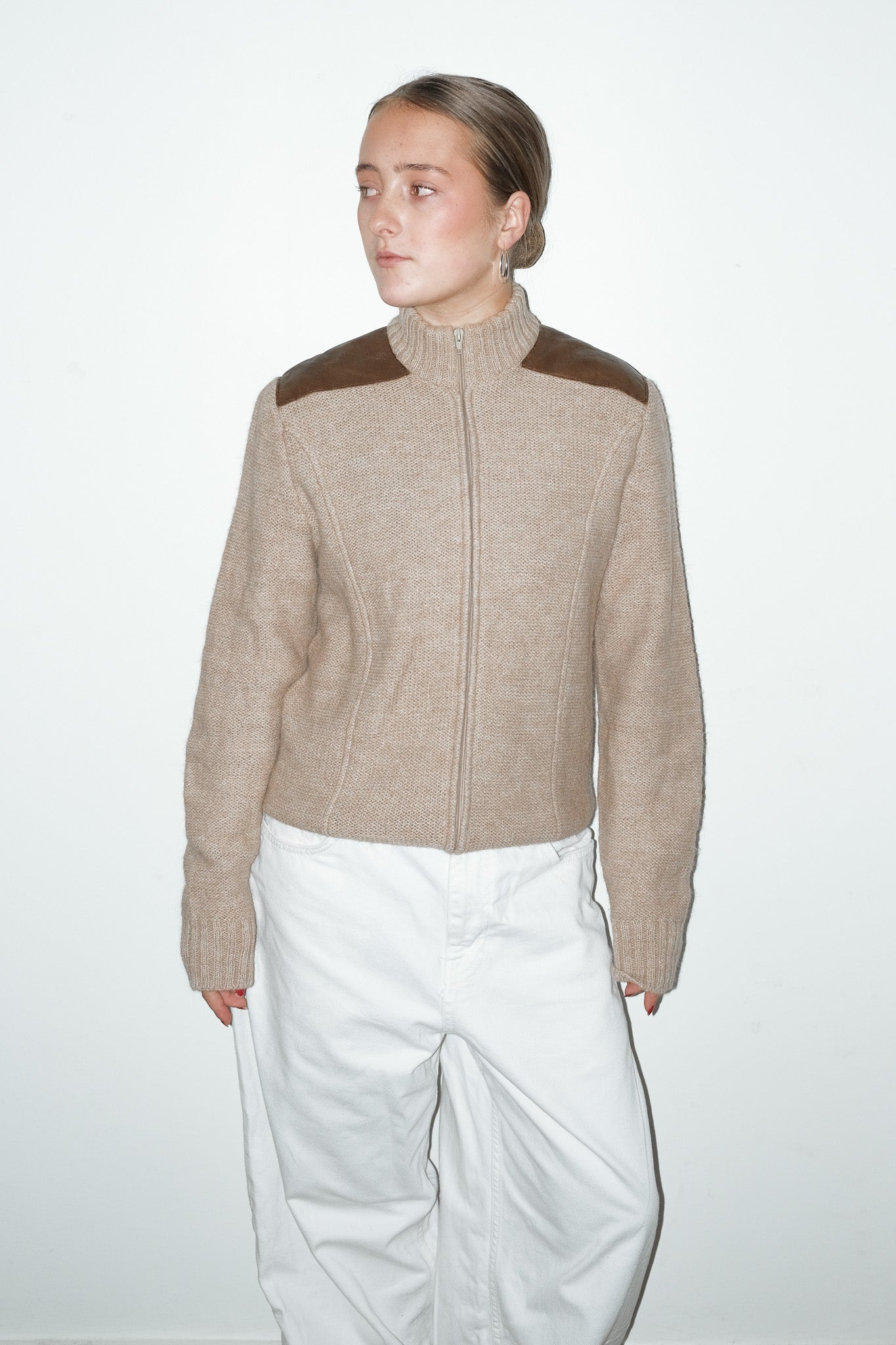 Leon zip-up vest - M