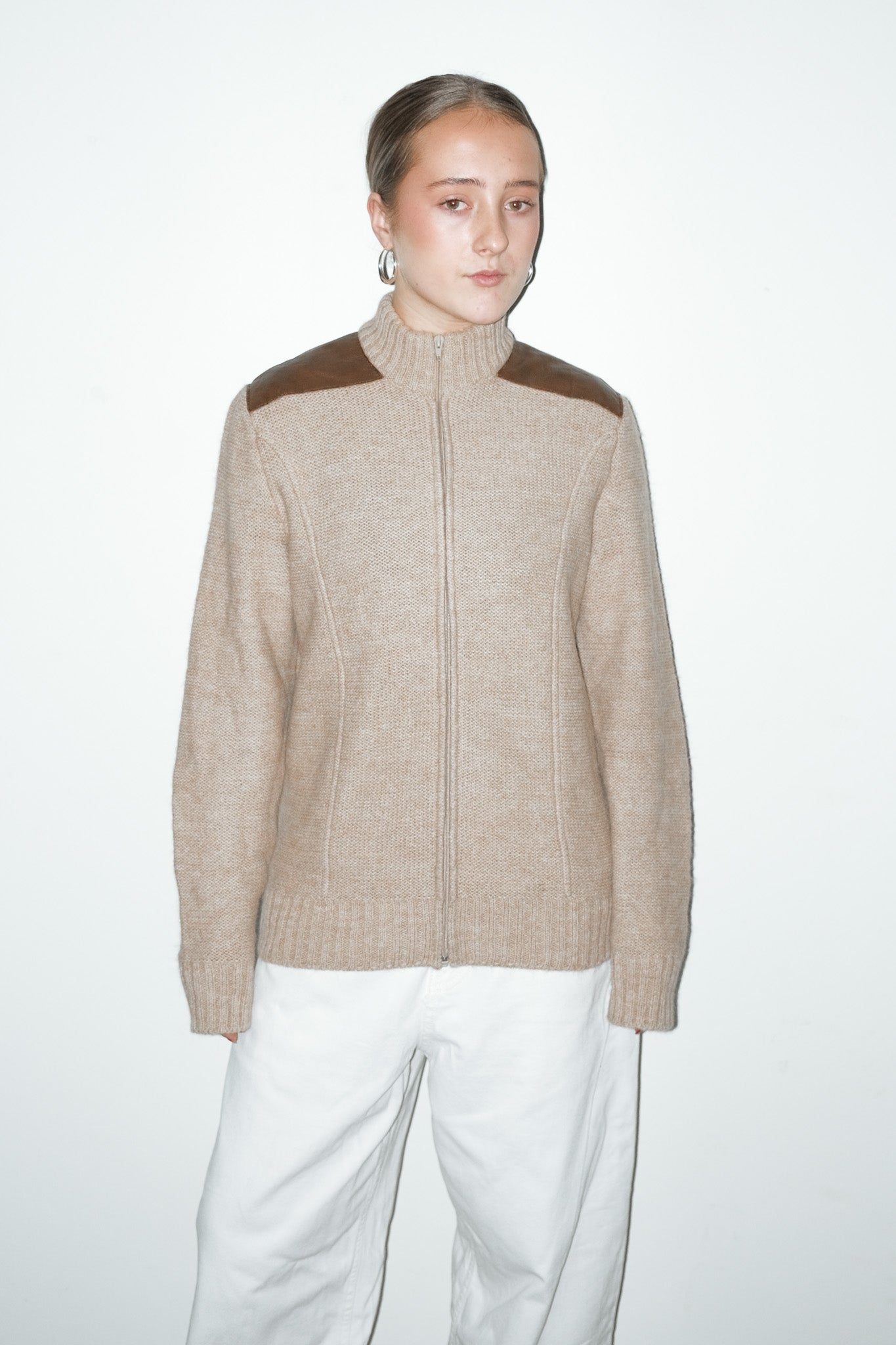 Leon zip-up vest - M