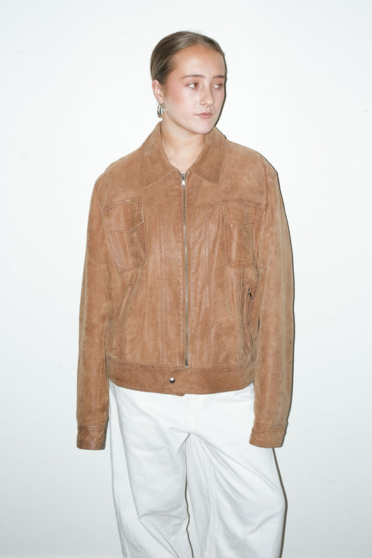 Lio 100% leer jas - M