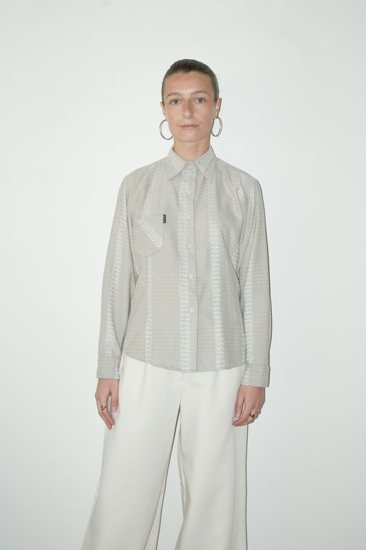 Saz geweven overshirt - S