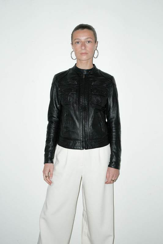 Ava 100% leren jack - XS