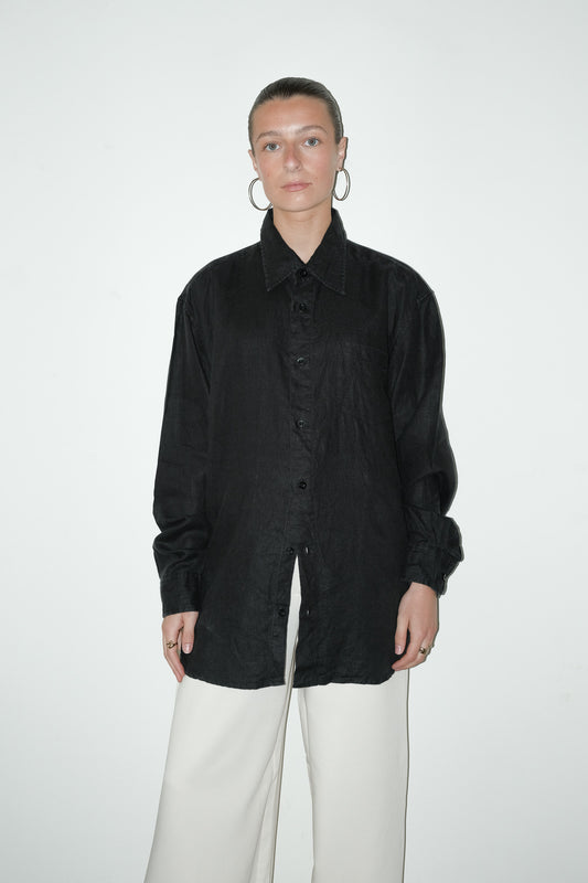 Rune 100% linnen blouse - L