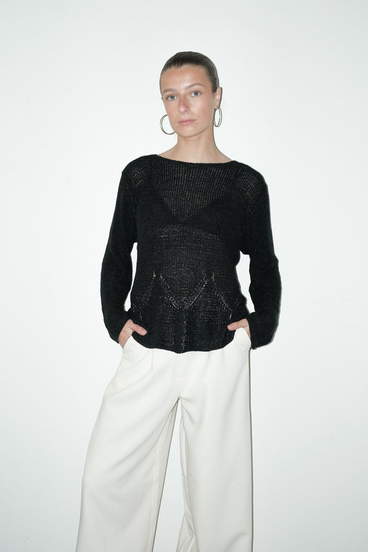Osa gebreide top - M
