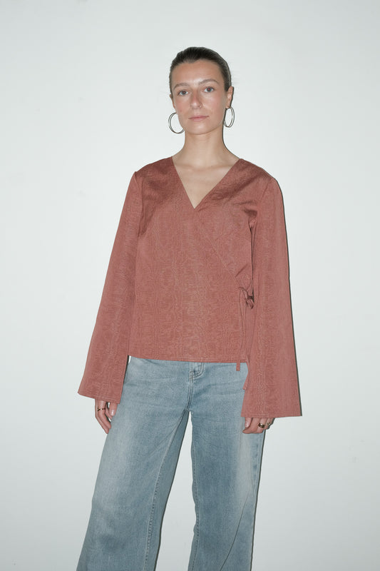 Lune reworked wrap blouse - one size