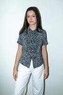 Carmen 100% zijden blouse - S