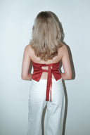 The reworked corset - red bow