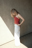 The reworked corset - red bow