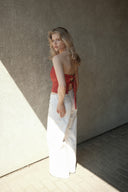 The reworked corset - red bow