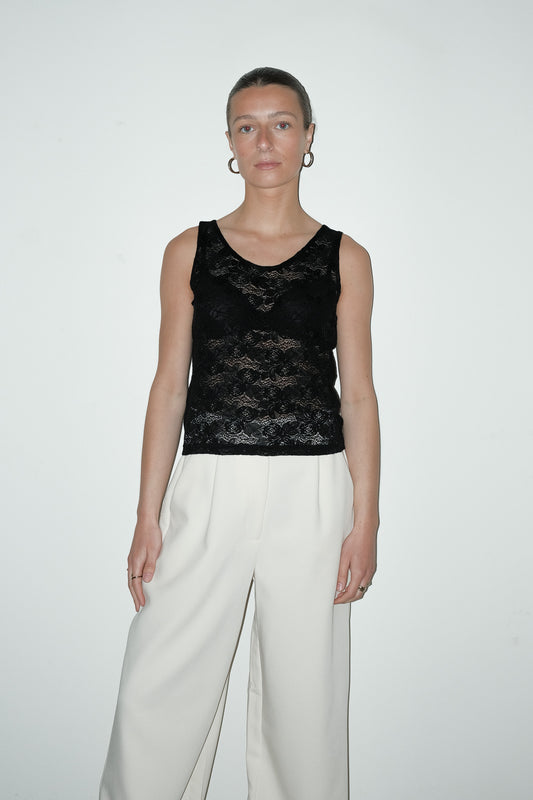 Kariq kanten top - S