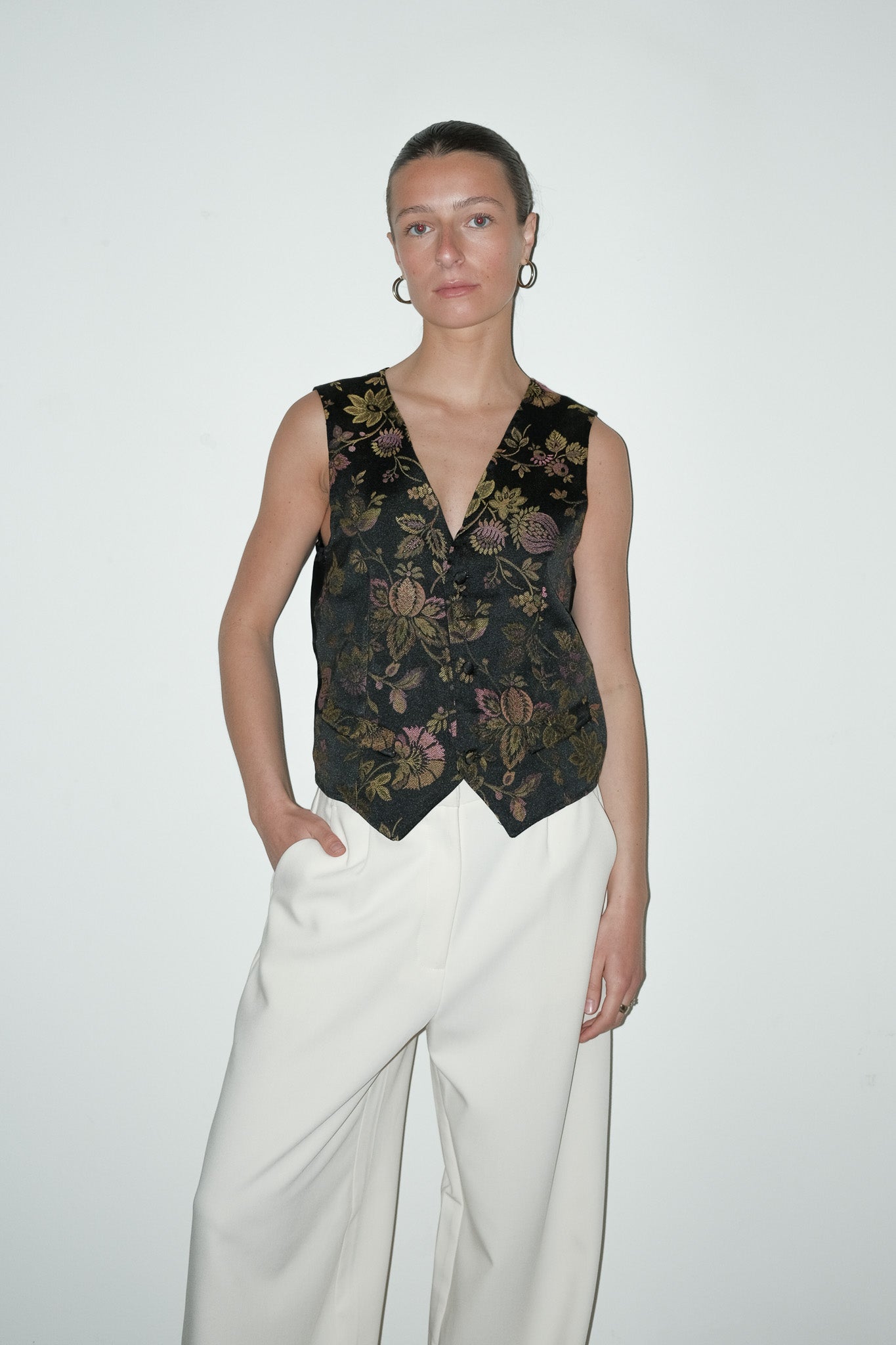 Yinu jacquard gilet - S
