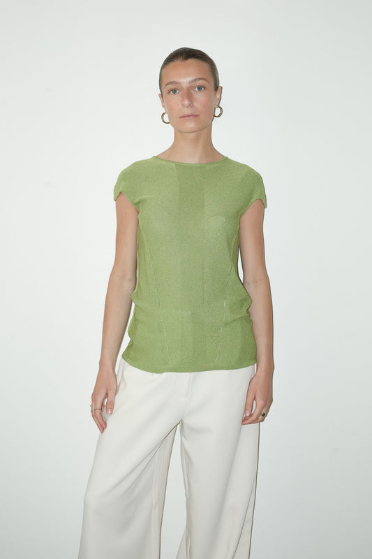 Siam geweven top - M
