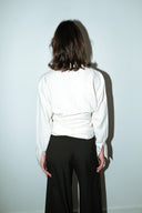 Cacharel 100% zijden wikkelblouse