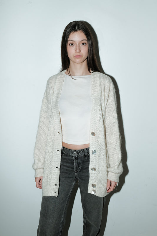 Lucien mohair-blend vest - L