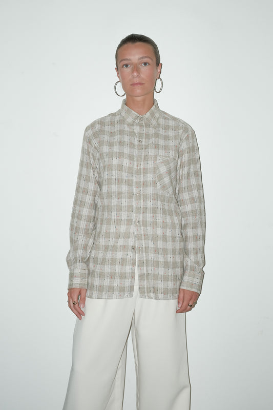 Tate geweven overshirt - M