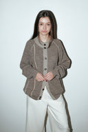 Copper wool-blend vest - M