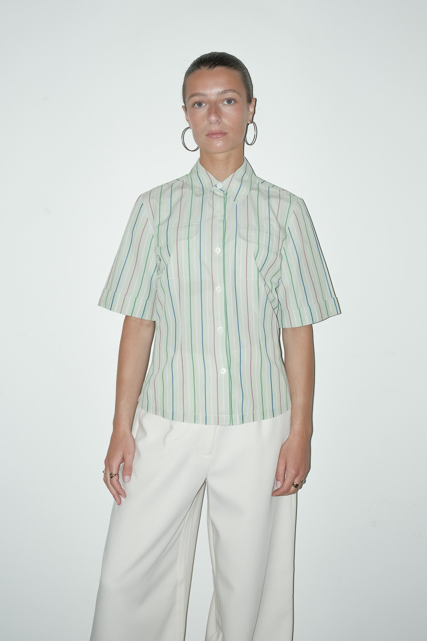 Junice gestreepte blouse - S