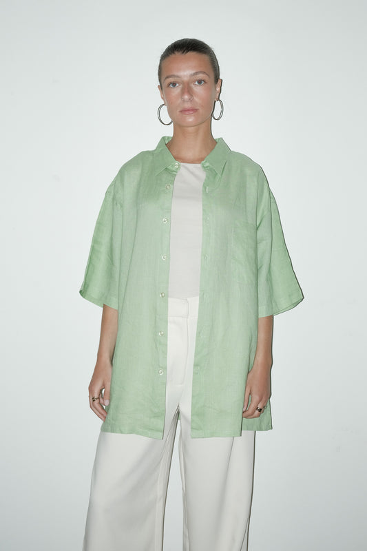 Iven 100% linnen blouse - XL