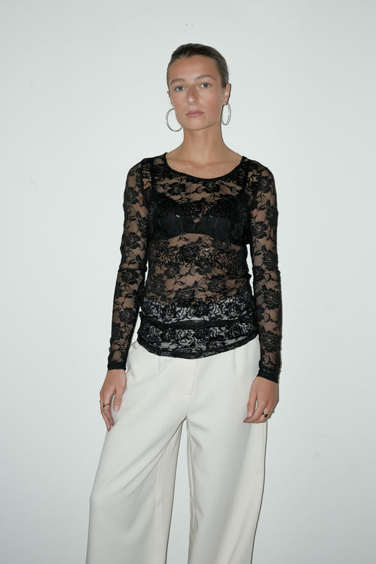 Nene kanten top - M