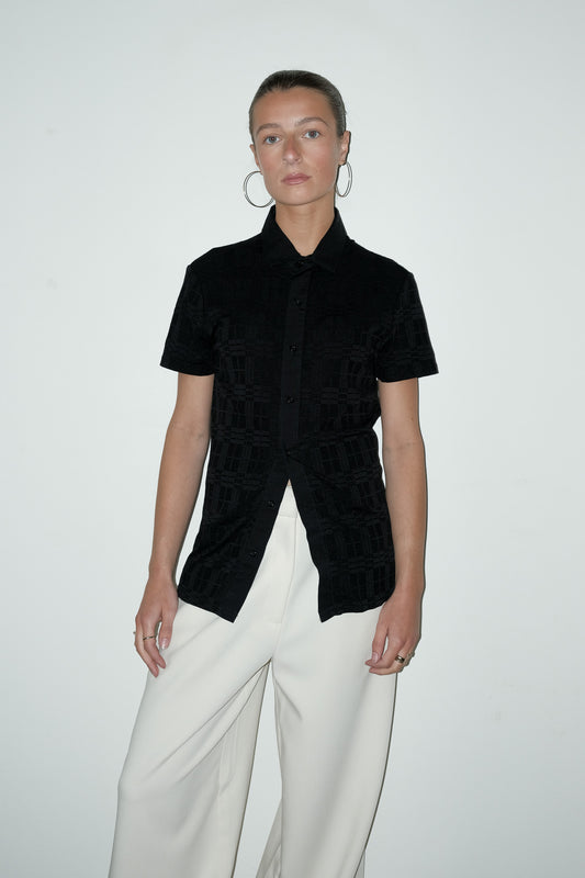 Sanae geweven top - S