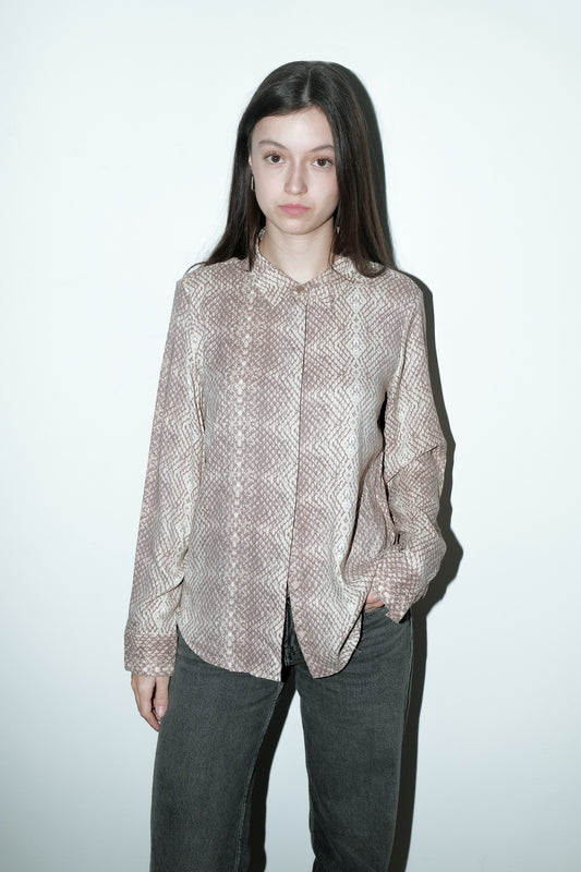 Rhea geprinte blouse - M