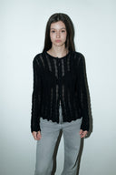 Monet crochet vestje - S