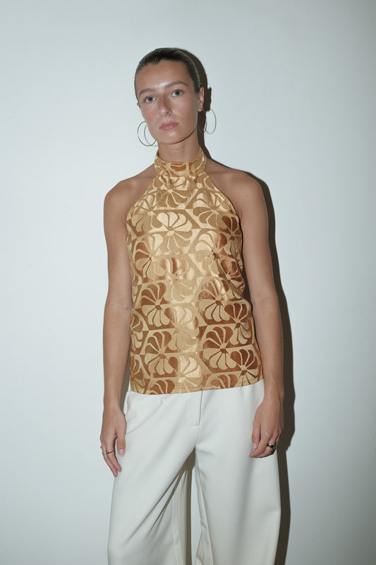 Yonae reworked halter top - one size