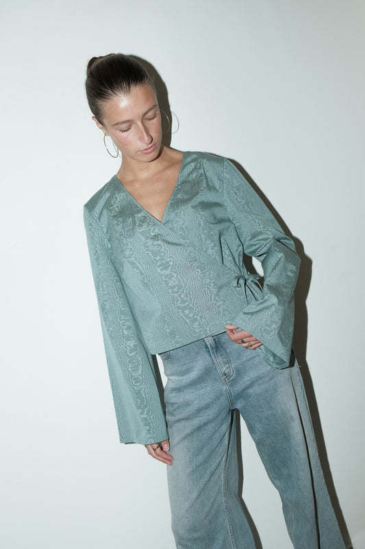 Mirre reworked wrap blouse - one size