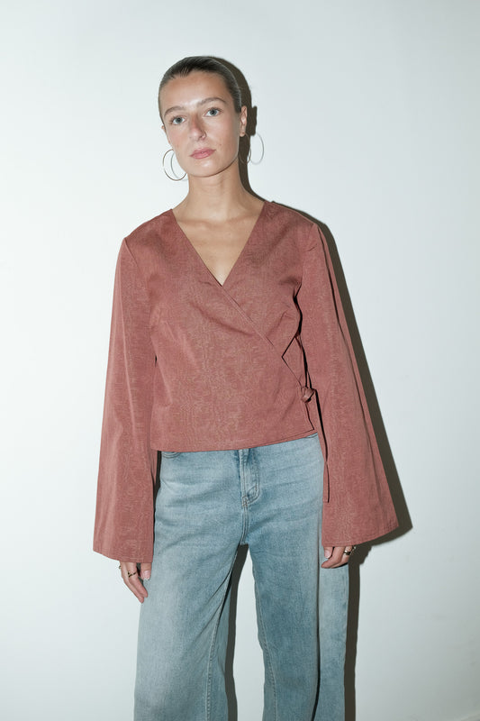 Roa reworked wrap blouse - one size