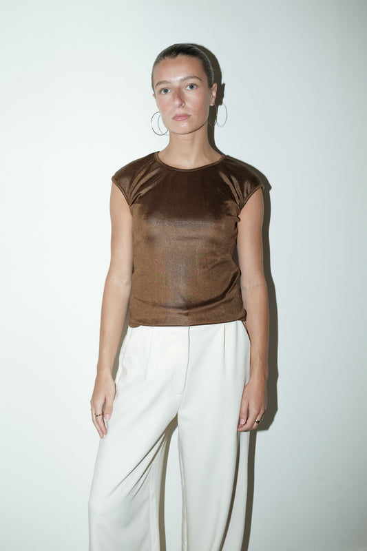 Lola metallic top - M
