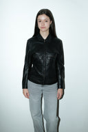 Mila 100% leer jack - S