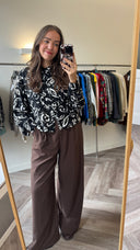 Bree cropped blouse - L