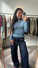 Lisa angora-blend trui - S