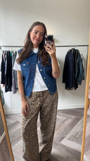 Quin denim gilet - M