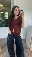Dori gehaakte top - S
