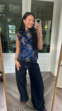 Jill 100% zijden top - S