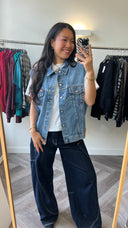 Luna denim gilet - XL