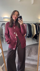 Posy mohair-blend vest - M