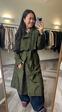 Verla metallic trenchcoat - S