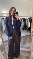 Rosalind gebreid vest - L